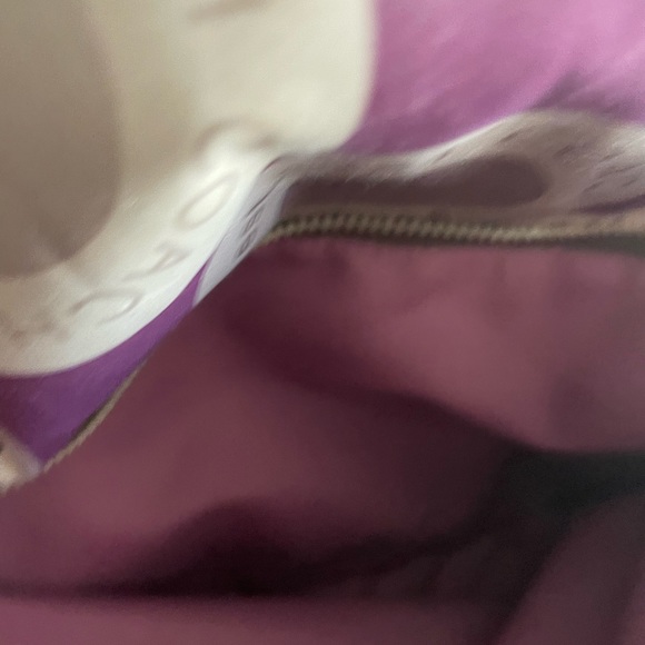 Coach Signature Snaphead Pink Purple Brown Diaper Baby Messenger Bag - Picture 4 of 8